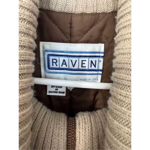 Vintage Retro Raven Ski Snowmobile Suit Men's Large Tall RARE Two Tone Tan - Picture 3 of 3